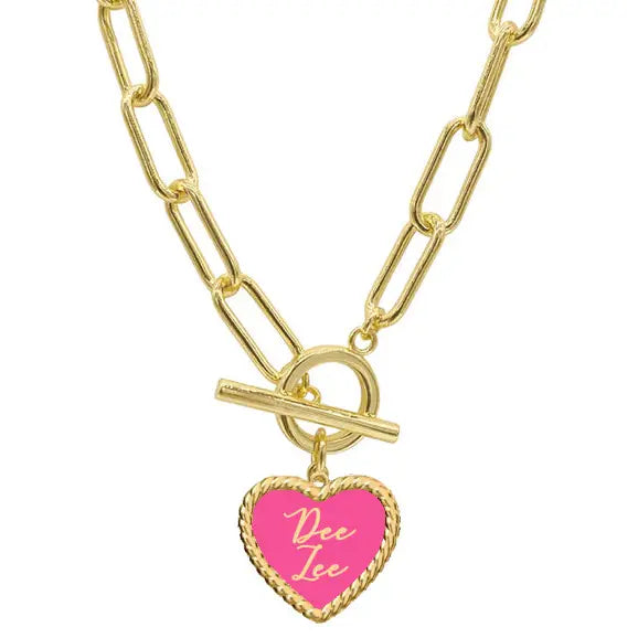 DZ - Classic Enamel Heart Necklace